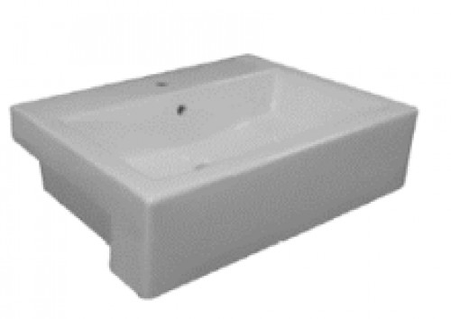 Table top basin - semi recessed (Huida)